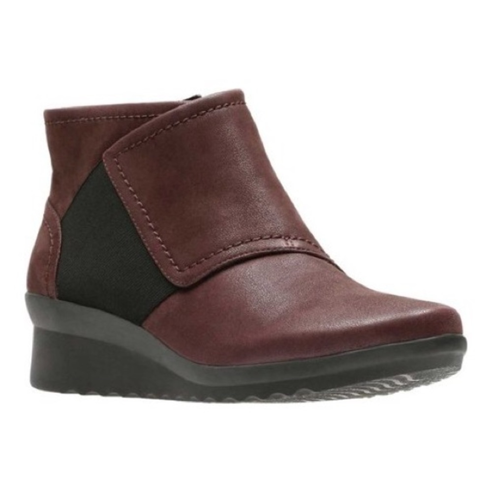 Clarks Burgundy Caddell Rush Boot Cloudsteppers